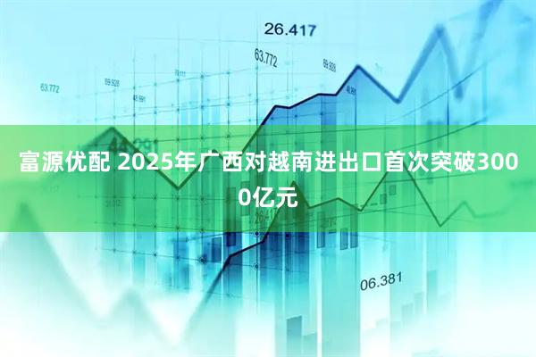 富源优配 2025年广西对越南进出口首次突破3000亿元